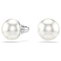 Orecchini a lobo Matrix Crystal Pearl Bianchi Placcato rodio - ORECCHINI