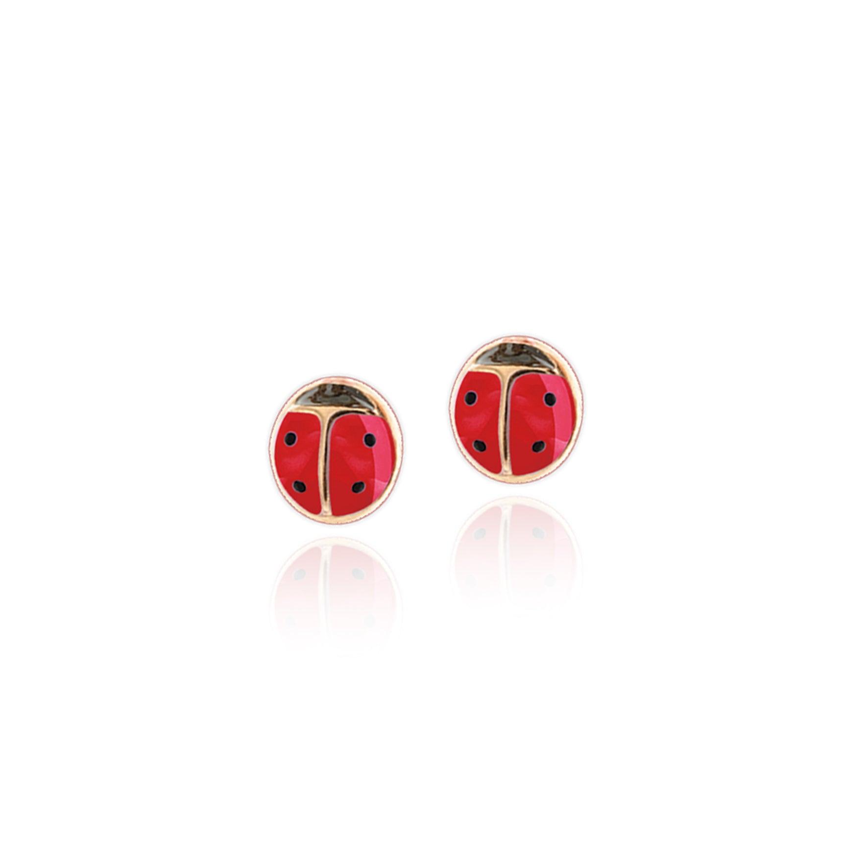 Orecchini Coccinella rossa