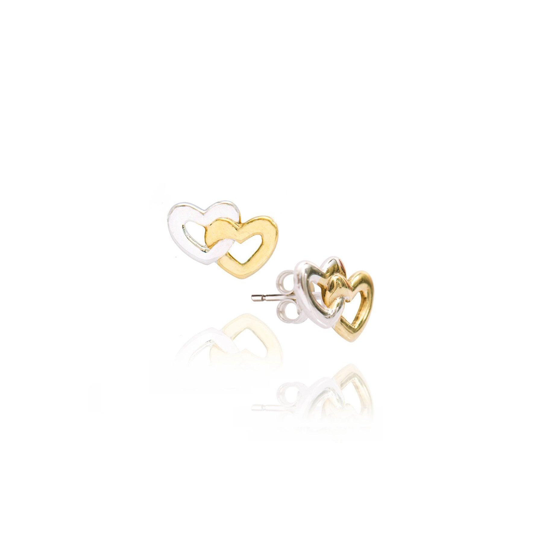 Orecchini Cuore doppio