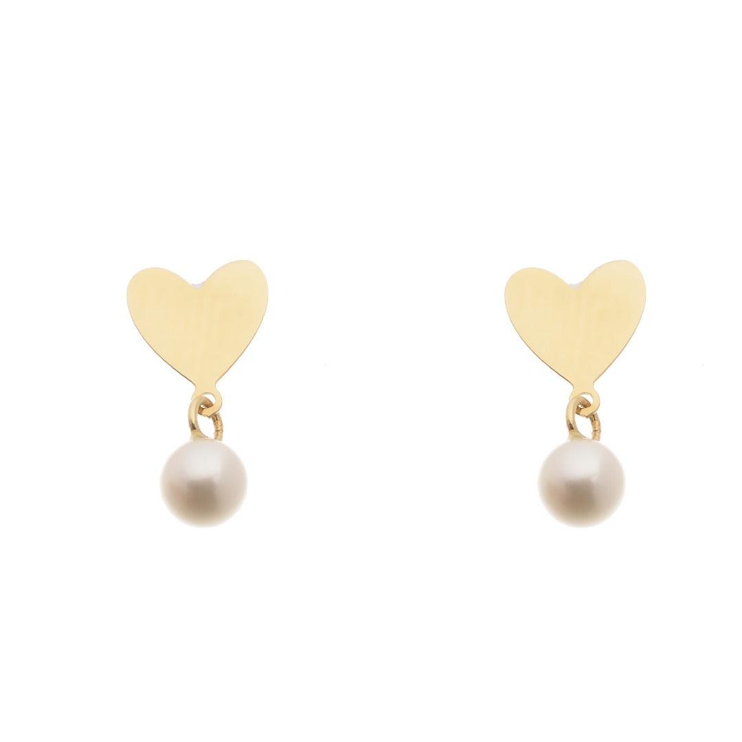 Orecchini Cuore e Perla