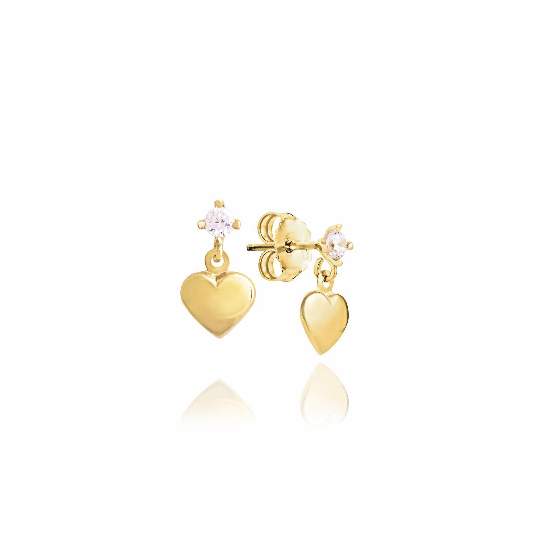 Orecchini Cuore e Zircone