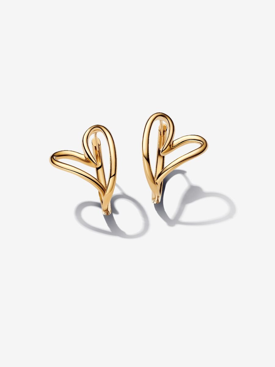Orecchini Cuore Linea Sinuosa - ORECCHINI