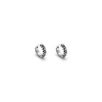 Orecchini Huggie Perlage Orecchini cerchio in Argento 925 - ORECCHINI