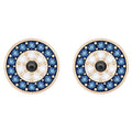 ORECCHINI LUCKILY EVIL EYE, BLU, PLACCATO ORO ROSA