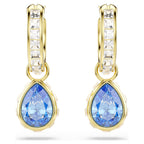 Orecchini pendenti Chroma Taglio Pear, Blu, Finitura oro 18K