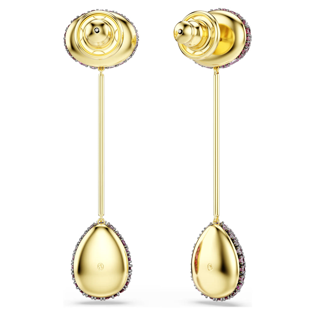 Orecchini pendenti Sublima Taglio Pear, Rossi, Finitura oro 18K