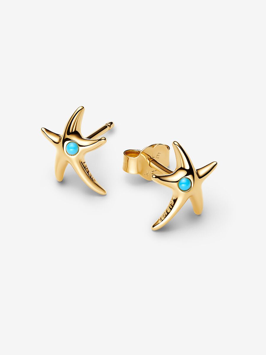 Orecchini Orecchini Stella Marina Placcatura in Oro 14k - ORECCHINI