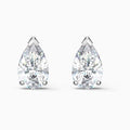 ORECCHINI STUD ATTRACT PEAR, BIANCO, PLACCATO RODIO