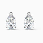 ORECCHINI STUD ATTRACT PEAR, BIANCO, PLACCATO RODIO