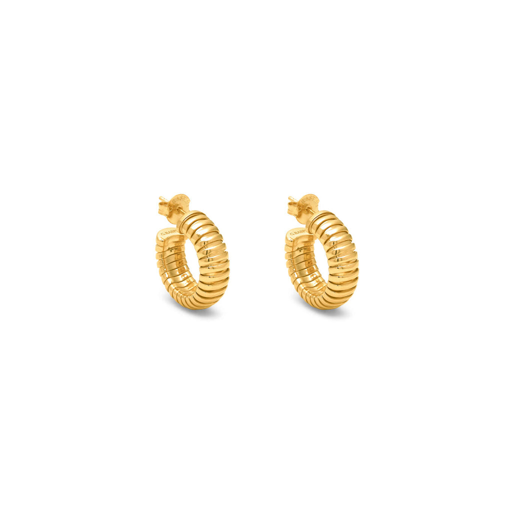 Orecchini Tubogas Orecchini in Argento 925 placcato oro 18 kt - ORECCHINI