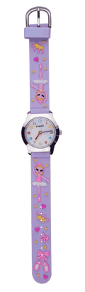 OROLOGIO BIMBA CON CINTURINO IN SILICONE CON BALLERINA