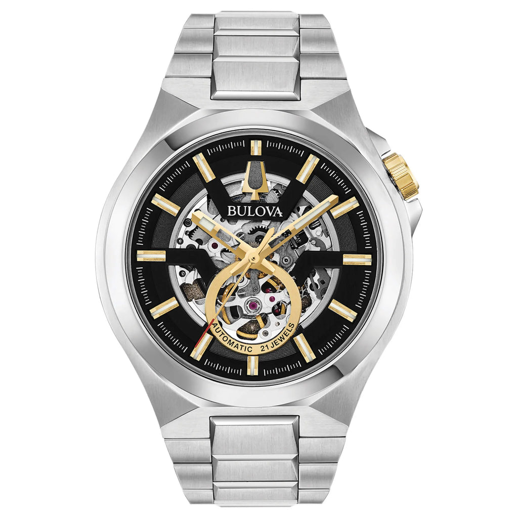 Orologio Bulova Maquina Automatico Scheletrato Acciaio - OROLOGIO