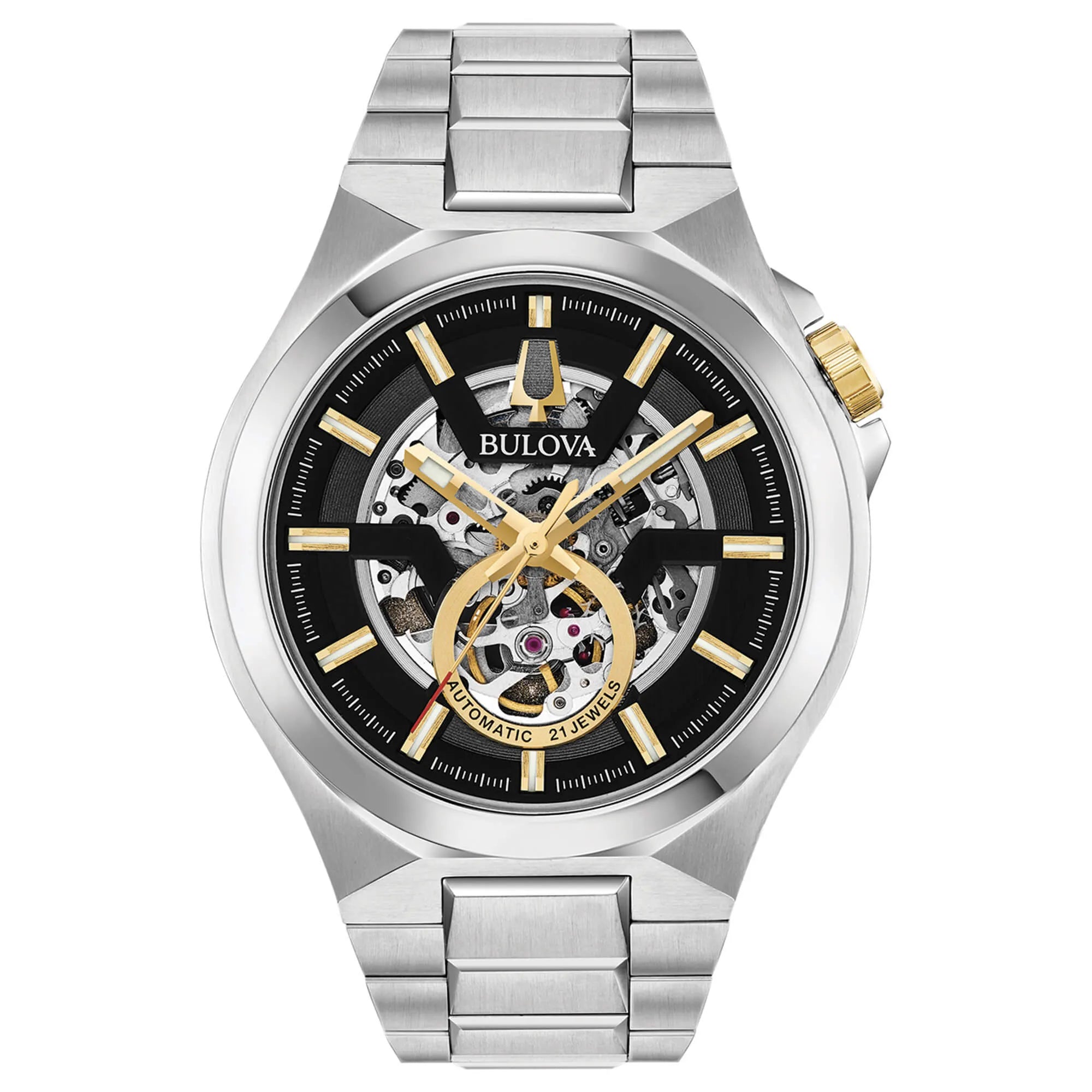 Orologio Bulova Maquina Automatico Scheletrato Acciaio - OROLOGIO