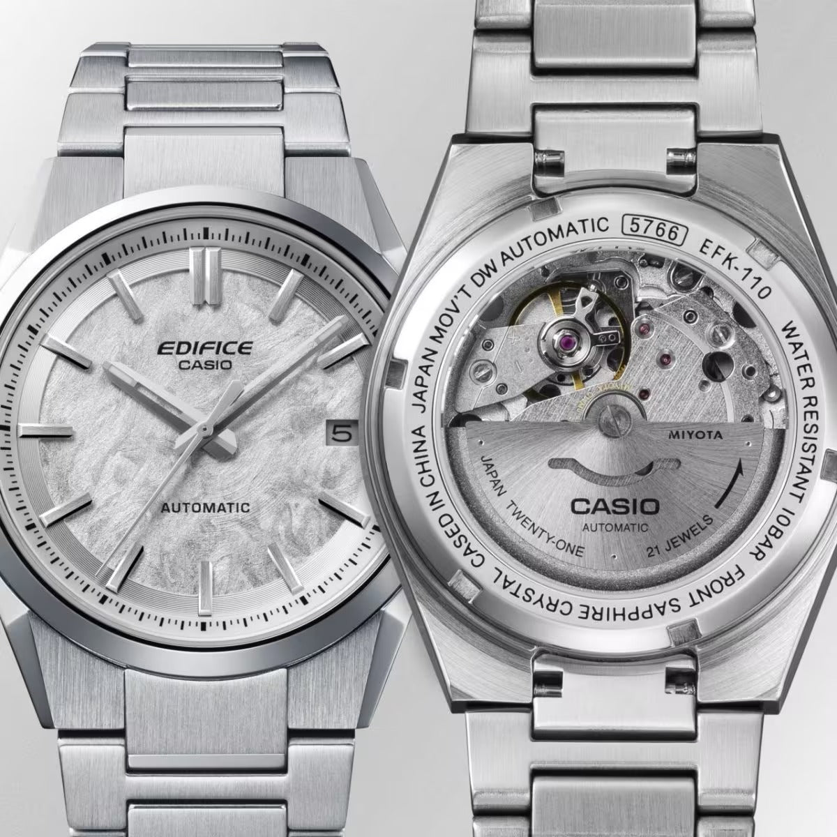 Orologio Casio EDIFICE Automatico EFK-110D-7A – Vetro Zaffiro e Fondello Trasparente - OROLOGIO