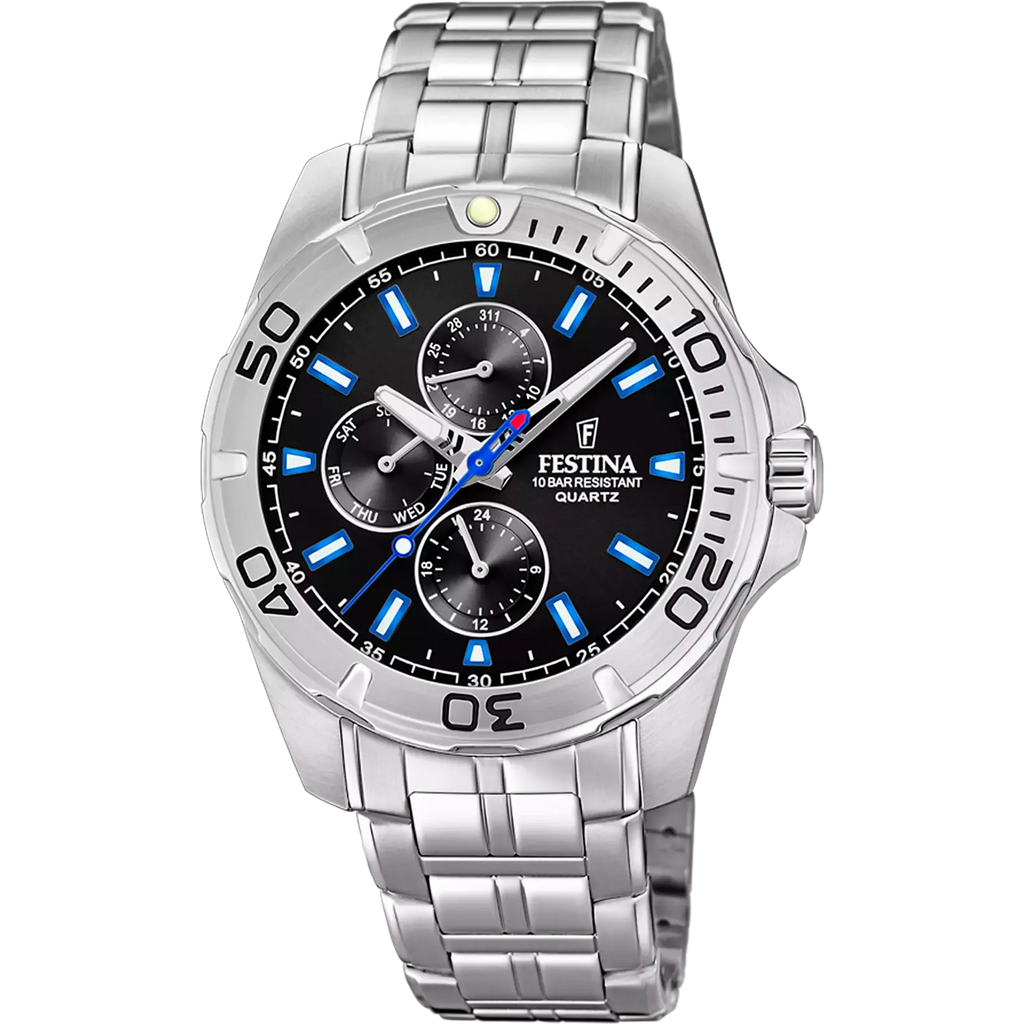 Orologio Cinturino in Acciaio F20445/6 Nero - OROLOGIO