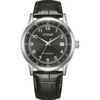 Orologio Citizen Automatico Mechanical NJ0210-05E – Quadrante Nero e Cinturino in Pelle 40mm - OROLOGIO