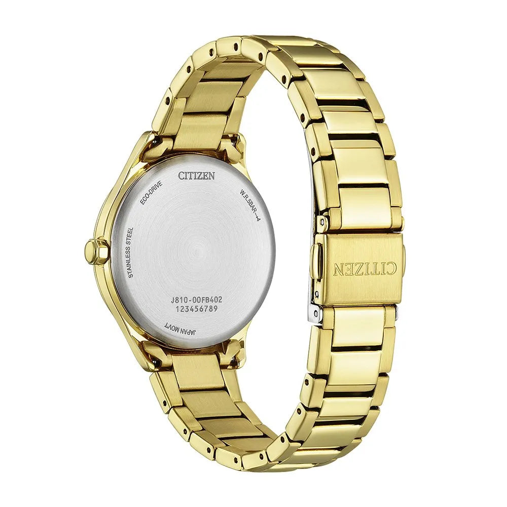 Orologio Citizen Elegance FE6122-64X – Donna Eco-Drive Oro con Quadrante Verde - OROLOGIO