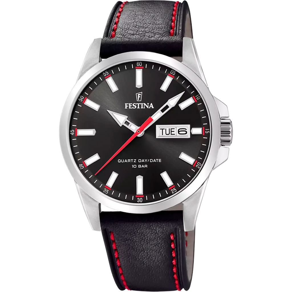 Orologio Classics Nero con Cinturino in Pelle - OROLOGIO