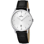 OROLOGIO FESTINA CLASSICO DA UNOMO IN PELLE NERO