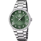 Orologio Festina Donna F16719/5 – Solo Tempo in Acciaio con Quadrante Verde e Zirconi - OROLOGIO