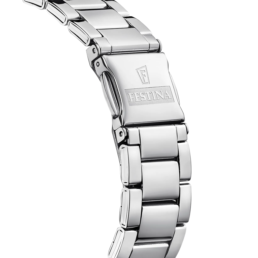 Orologio Festina Donna F20737/7 - Solo Tempo in Acciaio con Quadrante Nero - OROLOGIO