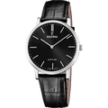 OROLOGIO FESTINA SWISS MADE NERO CINTURINO IN PELLE, UOMO