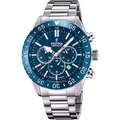 Orologio Festina Timeless Chronograph F20575/2 - Blu e Acciaio con Vetro Zaffiro - OROLOGIO
