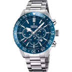 Orologio Festina Timeless Chronograph F20575/2 - Blu e Acciaio con Vetro Zaffiro - OROLOGIO