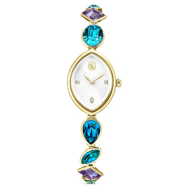 Orologio Gema Bracciale in cristallo Tono dorato Finitura in tono dorato - OROLOGIO