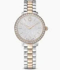 Orologio Matrix 3-link Fabbricato in Svizzera Bracciale di metallo Tono argentato Finitura in tono oro rosa - OROLOGIO