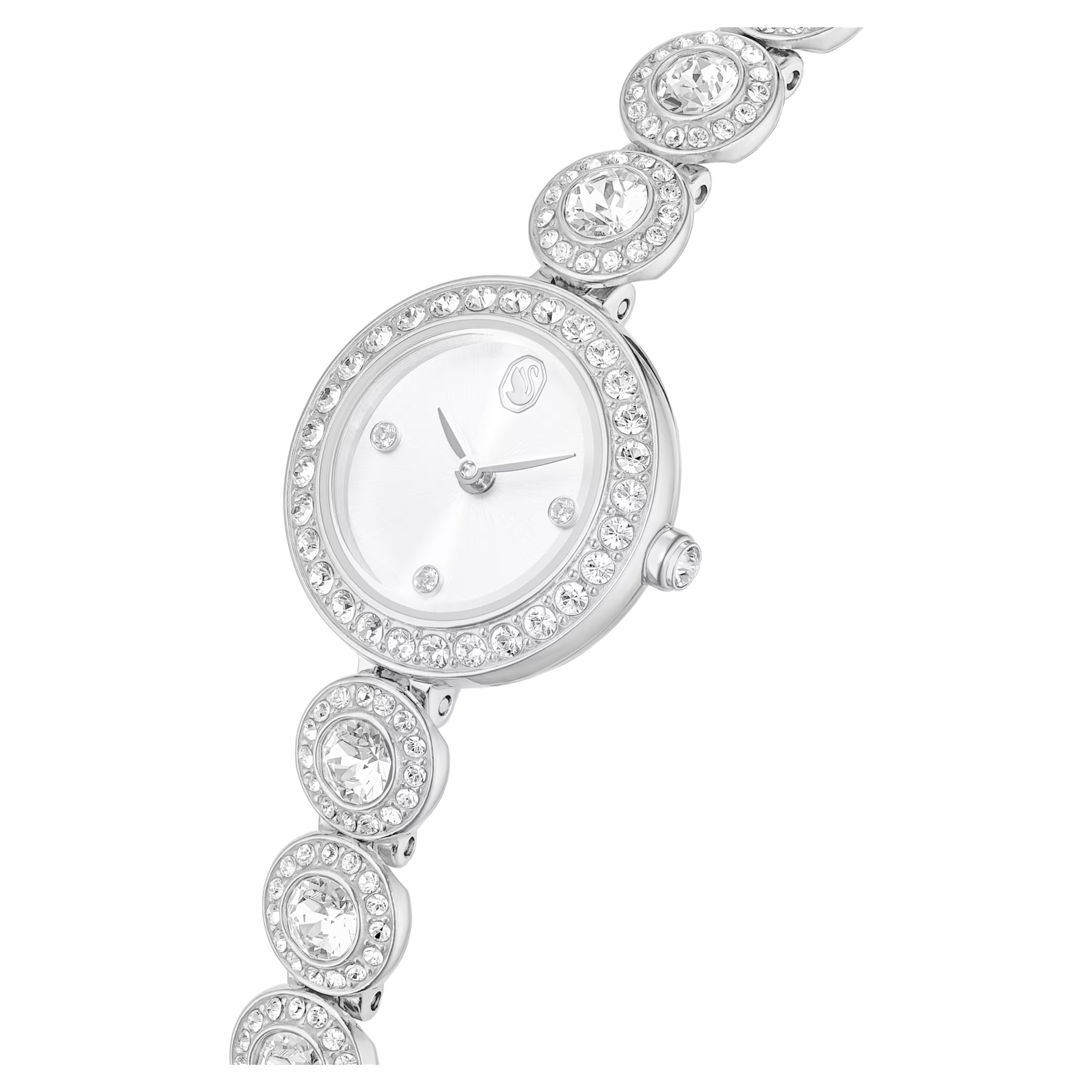 Orologio Una Angelic Bracciale in cristallo, Tono argentato, Acciaio inossidabile