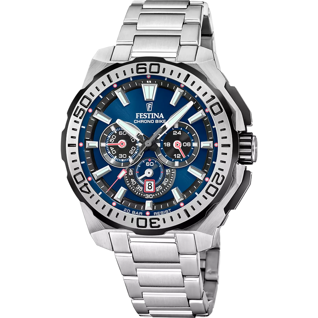 OROLOGIO UOMO CHRONO BIKE BLU - OROLOGIO
