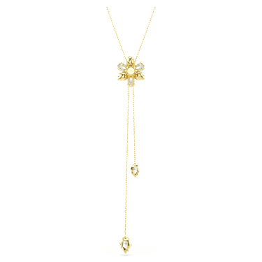 Pendente a Y Idyllia Taglio misto Fiore Multicolore Placcato color oro - COLLANA
