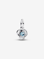 Pendente Cerchio Eterno Azzurro Marzo - charm
