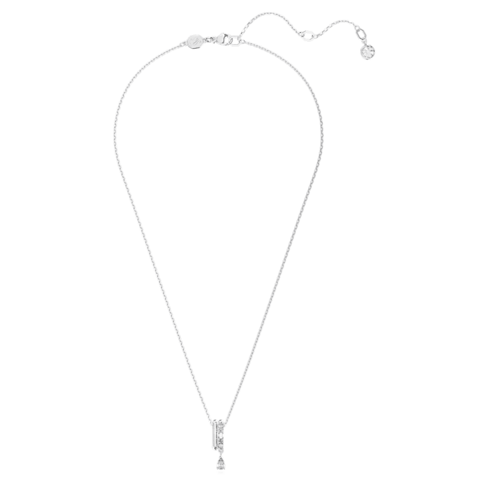 Pendente Dextera Taglio misto, Bianco, Placcato rodio
