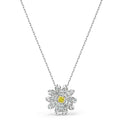 Pendente Eternal Flower giallo, mix di placcature