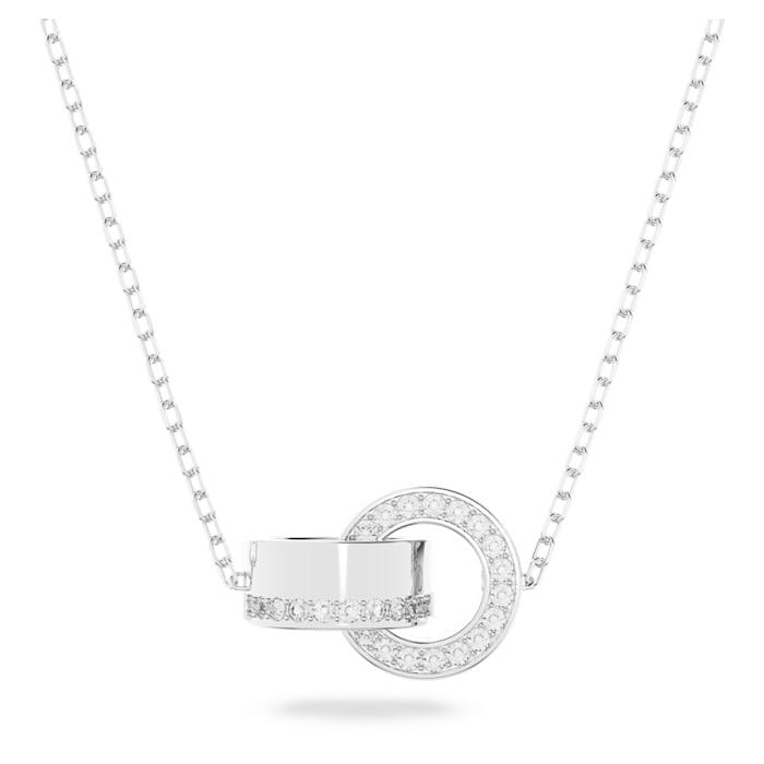 Pendente Hollow Piccalo, Bianco, Placcato rodio