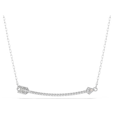Pendente Idyllia Taglio misto Freccia Bianco Placcato rodio - COLLANA