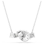 Pendente Matrix Taglio baguette Nodo Bianco Placcato rodio - COLLANA