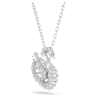 Pendente Swan Taglio misto Cigno Bianco - COLLANA