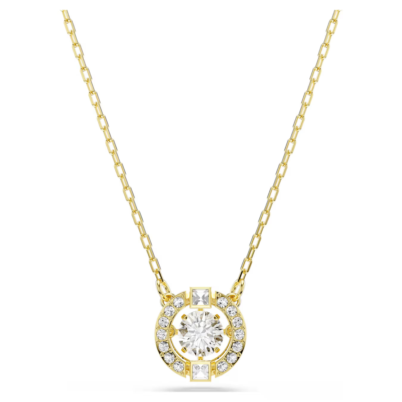 Pendente Una Angelic Taglio misto, Bianco, Finitura oro 18K