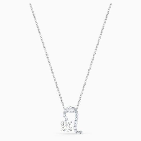 PENDENTE ZODIAC II, BIANCO, MIX DI PLACCATURE LEONE
