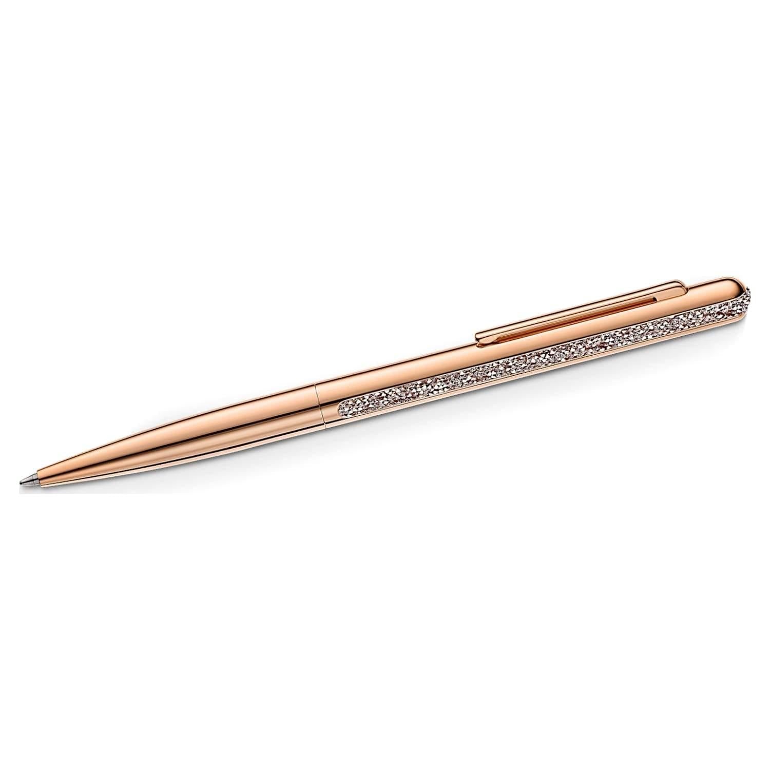 Penna a sfera Crystal Shimmer placcato color oro rosa