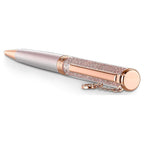 Penna a sfera Crystalline rosa, placcato color oro rosa