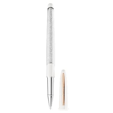 Penna Roller Crystalline Nova Bianca Placcato color oro rosa - PENNE