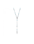 Rosario Classico Cristalli Multicolor Azzurro