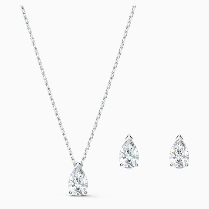 SET ATTRACT PEAR, BIANCO, PLACCATO RODIO