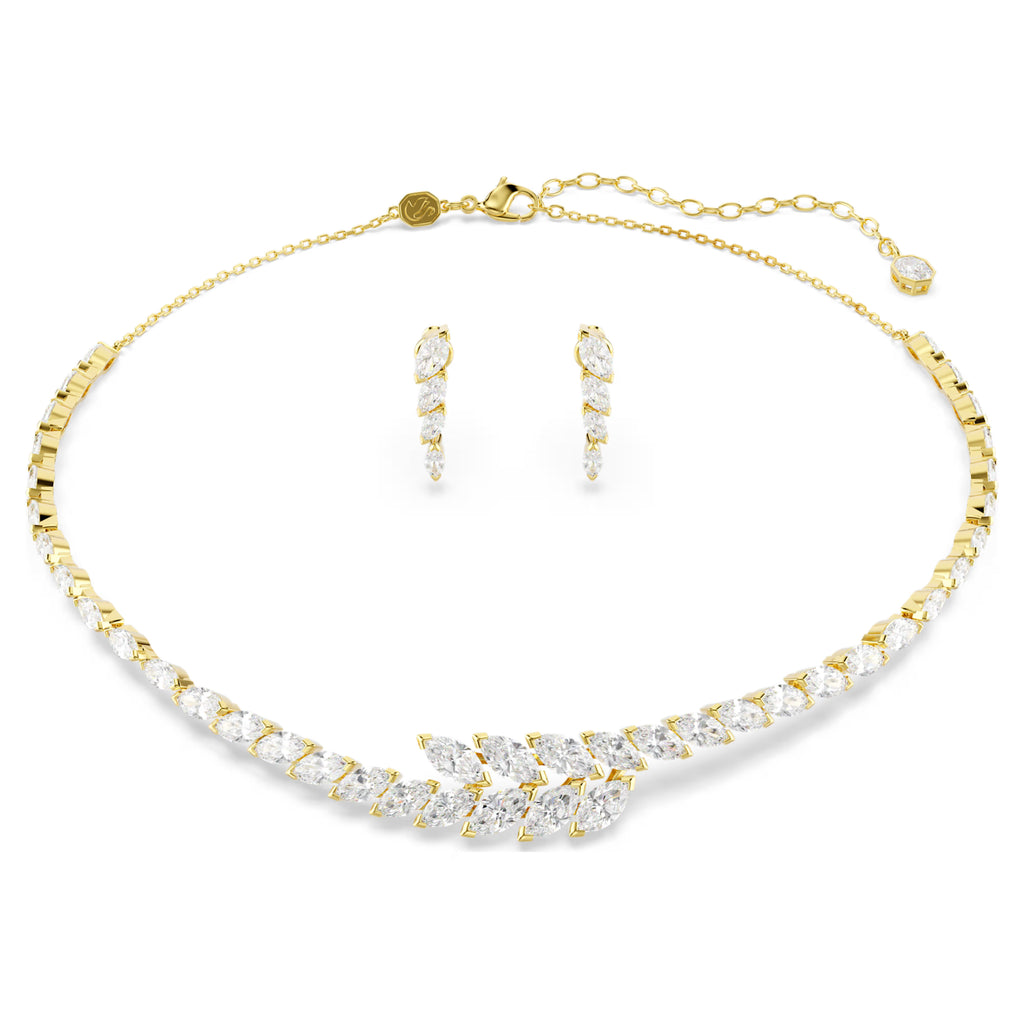 Set Mesmera Set (2), Taglio Marquise, Bianco, Finitura oro 18K