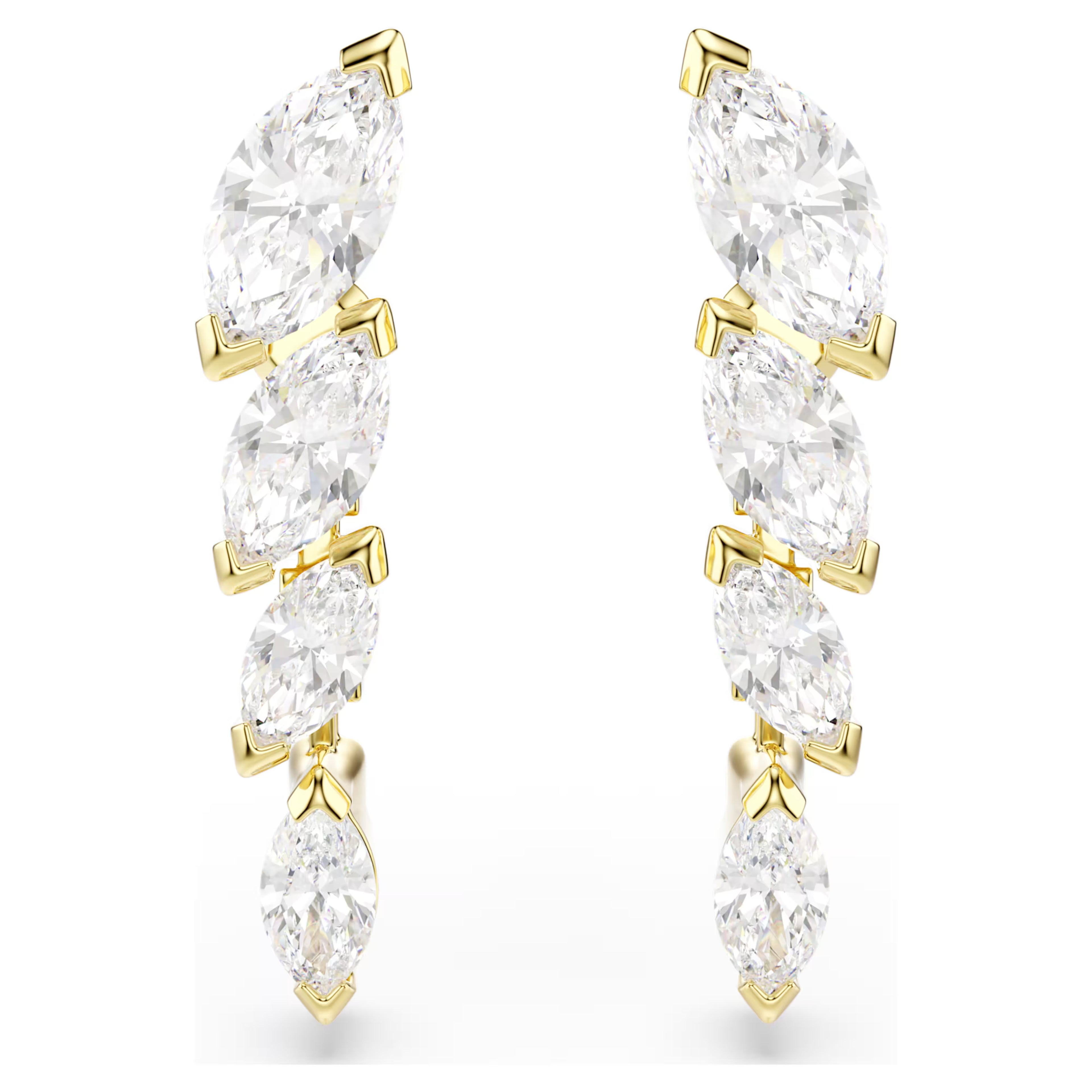 Set Mesmera Set (2), Taglio Marquise, Bianco, Finitura oro 18K