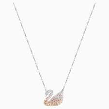 Swarovski collana donna gioielli Swarovski Iconic Swan Bianco Multicolore